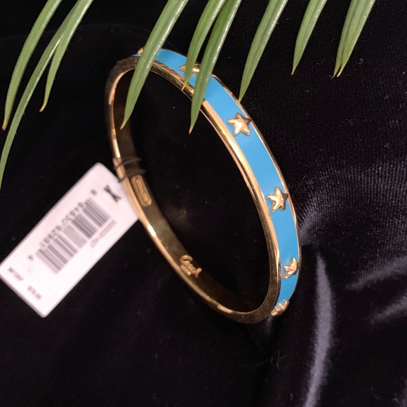 Coach Jewelry - Coach | Blue and Gold 1/4 Star Bangle